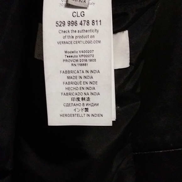 Black Gianni versace leather jacket size 50 180/92a - Picture 2 of 4